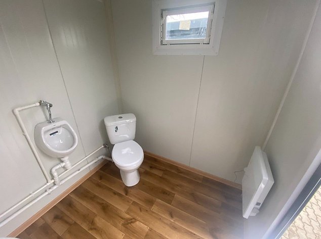 Conteneur Sanitaire WC Box neuf avec Cabine Double – Image 8