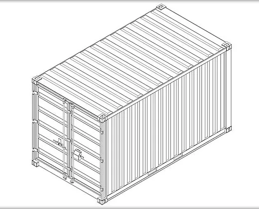 Container 15′ pieds jaune – Image 3