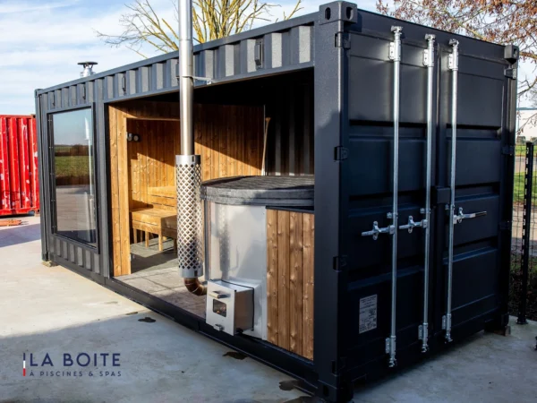 Container aménagé en Spa 15 m² pour 4 à 6 personnes – Image 4