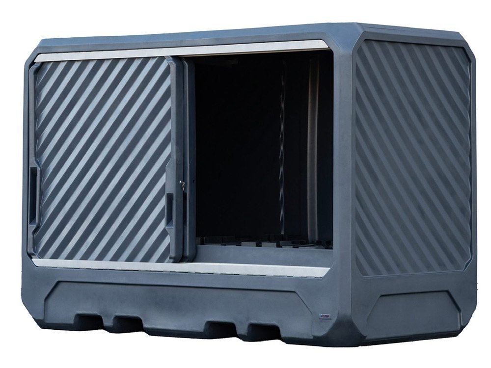 Container de stockage avec rétention est entièrement fabriqué en PEHD – Image 3
