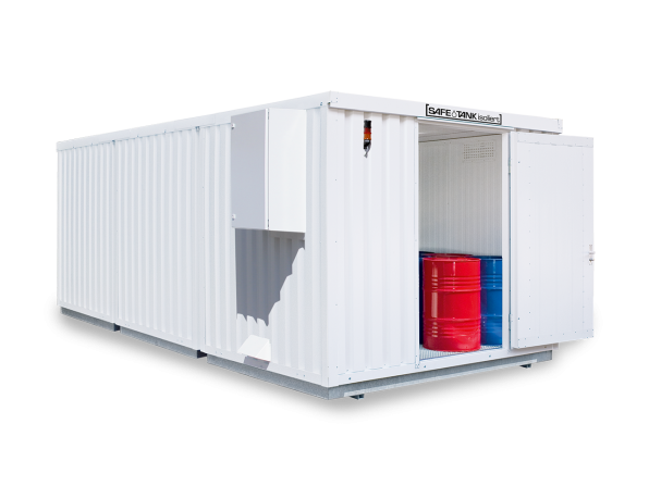 Conteneur pour matières dangereuses SRC-S 3.3W galvanisé, avec porte à un seul vantail – Image 9