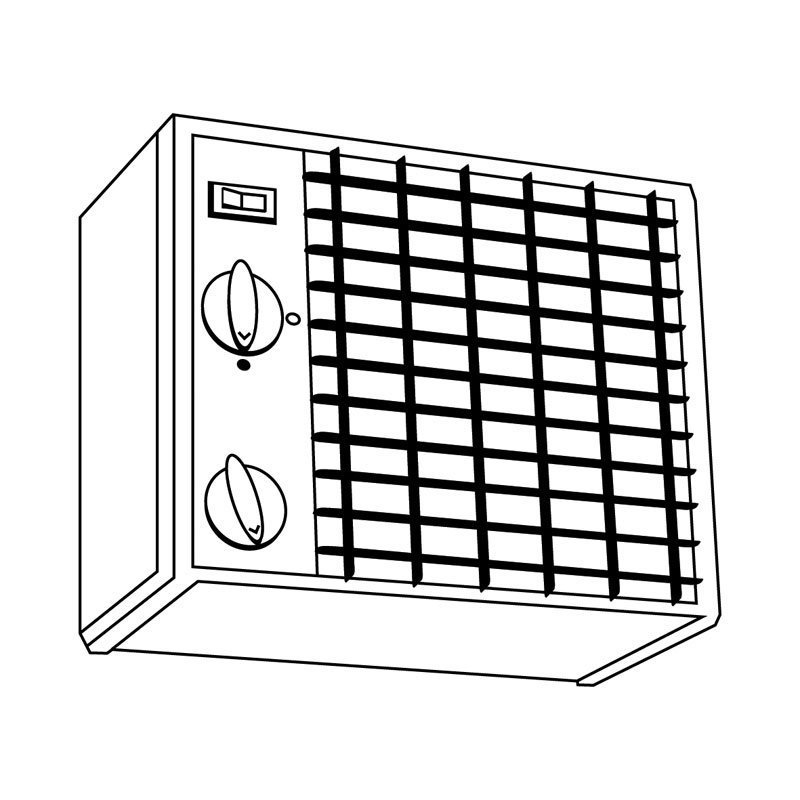 Chauffage soufflant industriel CAT 3KW pour conteneurs isolés – Image 3